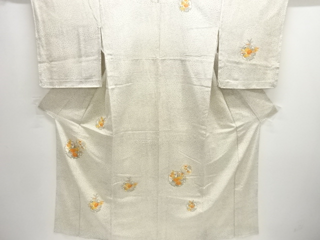 JAPANESE KIMONO / HITOE HOMONGI / FLORAL PLANTS